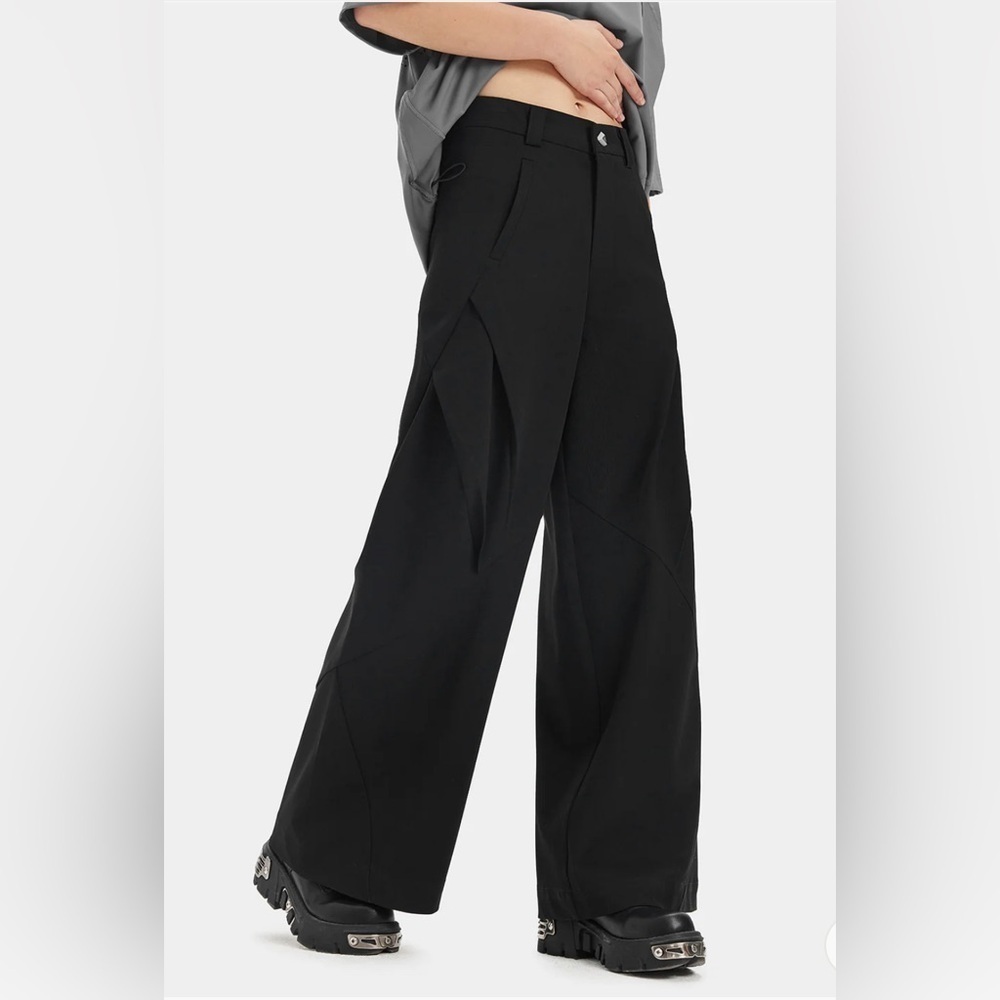 NWT- Women’s High Waisted Baggy Pants Casual Trousers Culottes  SIZE: Large